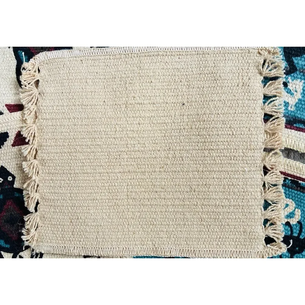 Set of 5 Woven Coasters Small Southwest Aztec Native Am Style Mats 4-5”